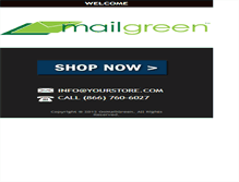 Tablet Screenshot of gomailgreen.com